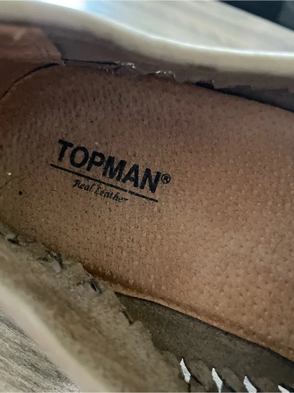 Topman Gray Mantis Woven Suede upper slip on loafers tassel accent Men’s 43